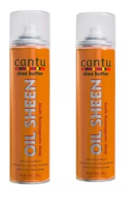2X  Cantu Shea Butter Oil Sheen Deep Conditioning Spray 10 oz - Image 1 of 3