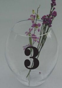 Wedding Table Numbers 1-10,15,20,or 25 Centerpiece Vinyl Sticker Decals (a)