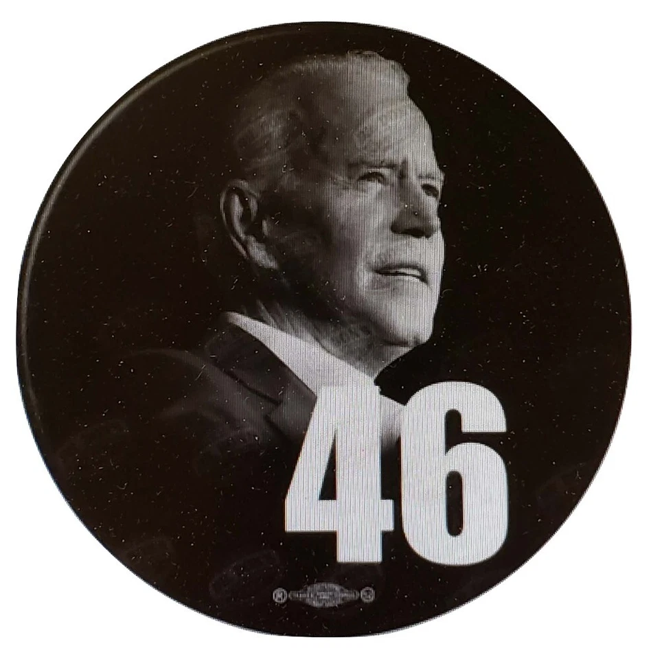 Joe Biden 2021 46º Presidente Día de Inauguración Botón Foto 1 de 1