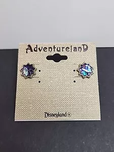 Disneyland ADVENTURELAND Theme Earrings Stud Back NEW - Picture 1 of 9