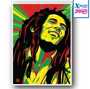 PÓSTER BOB MARLEY ARTE DE PARED IMPRESIÓN REGGAE LEYENDA GRANDE A4 A3 TALLA LAMINADA #9 - Imagen 1 de 9