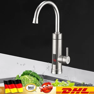 LED Elektrisch Wasserhahn Durchlauferhitzer Küchenarmatur Sofort Heizung Armatur - Bild 1 von 22
