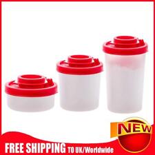 Plastic Spice Jars Bottles - Seasoning Jars Empty Containers with Red Shaker Lid