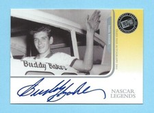 2004 Press Pass Buddy Baker Certified Authentic Autograph NICE!