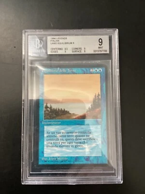 Magic the Gathering, italian Legends, Land Equilibrium, RL, Beckett 9.0, Look! - Image 1 of 2