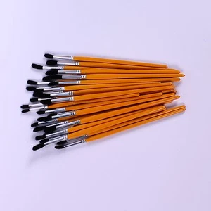 Runde Naturborsten Ponyhaar Aquarell Pinsel 50er Set gemischte Pinsel - Bild 1 von 4