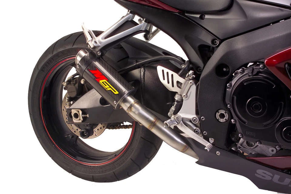 GSXR600 GSXR750 MGP 2006-2007 escape de fibra de carbono deslizable Hotbodies carreras Foto 1 de 3