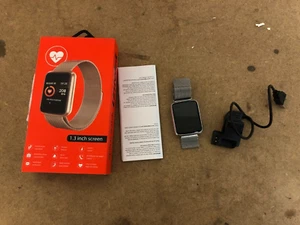 Lintelek Smartwatch HR Gesundheitsuhr Fitnessarmband Pulsmesser Sport - Bild 1 von 7