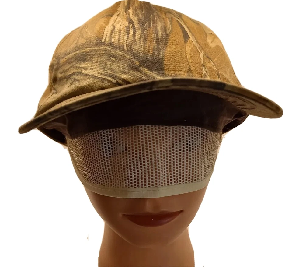 RED HEAD Vintage Baseball Cap Camouflage Hunting Hat Advantage W/ EYES NET rare - Image 1 of 4