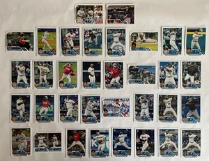 Miami Marlins 2023 Topps Series 1, 2, & Update Base Team Set *34 cards* w/LL+CC - Picture 1 of 1
