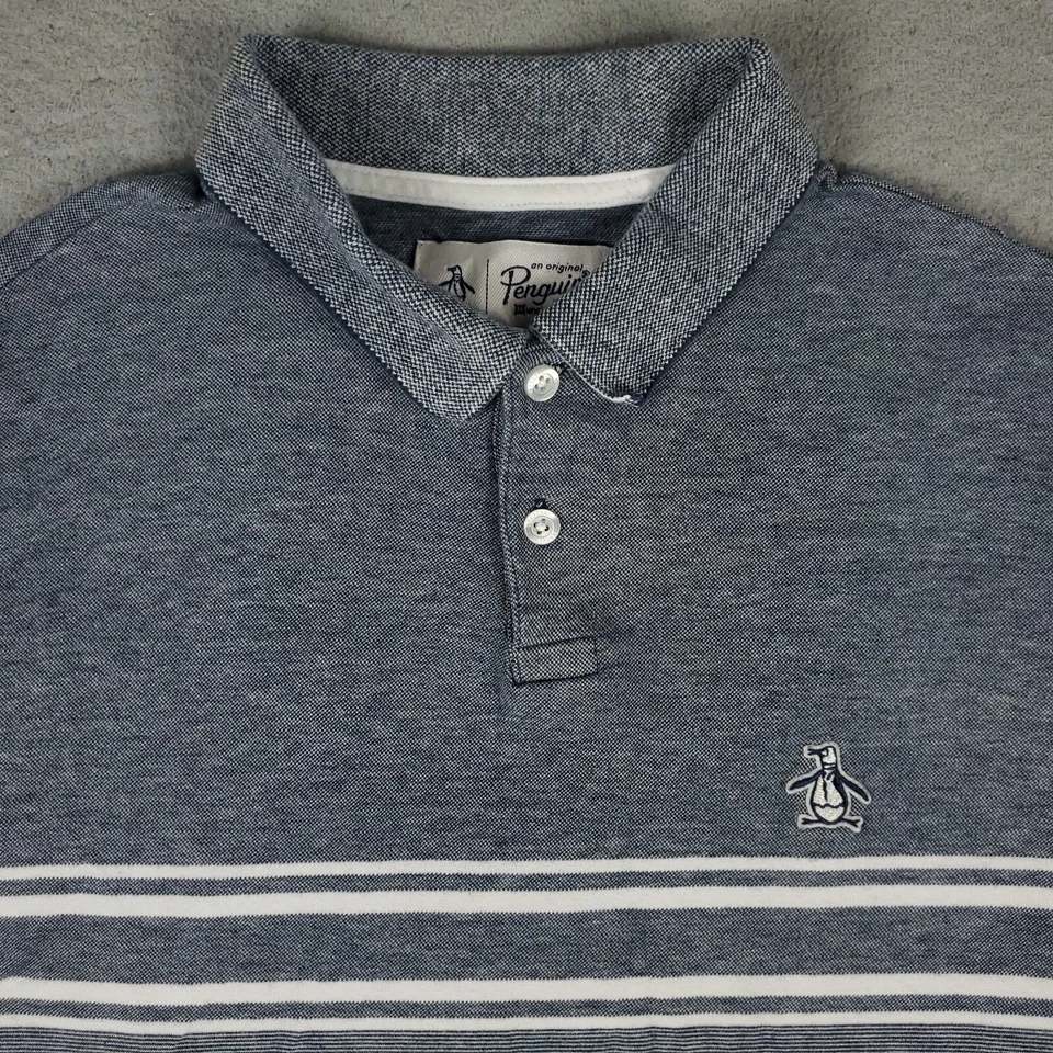 Penguin Polo Shirt Mens Size Small Blue Casual Short Sleeve Adult - Image 1 of 4