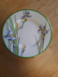 Royal Doulton Iris Round Luncheon Plate Blue Iris Vintage - Bild 1 von 7
