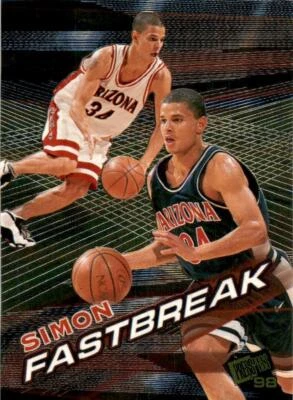 1998 Press Pass #FB12 Miles Simon Fastbreak Free S&H!! - Image 1 of 2
