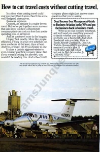 Beechcraft Plane King Air F90 1980 de colección estampado anuncio ¡idea de decoración de pared! (802) - Imagen 1 de 1