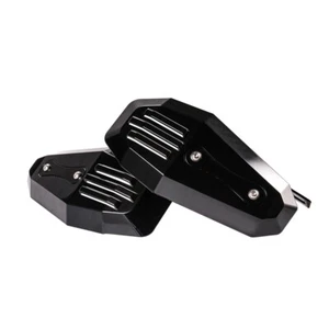 Motorcycle Handguards Black Handlebar Protector Cafe Racer Chopper Cruiser ATV - Imagen 1 de 10