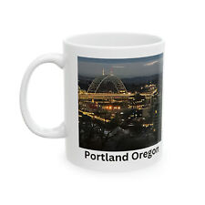 Tazas de café Portland u Oregon Skyline té chocolate caliente oz