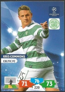PANINI UEFA CHAMPIONS LEAGUE ADRENALYN XL -2013-14-CELTIC-DERBY-KRIS COMMONS - Picture 1 of 1