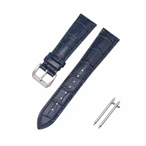Men's Genuine Leather Watch Strap Band Quick Release 12 14 16 17 18 20 22 24mm - Picture 1 of 20