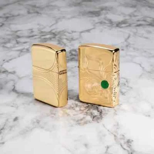 Zippo Fleur-de-lis special edition lighter gold plated armor Luxury edition - Picture 1 of 6