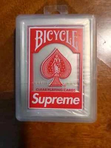 Bicycle Supreme Clear Playing Cards Red - Picture 1 of 2