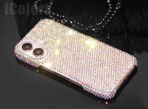 Bling Diamond Case F iPhone 16 Pro Max/16 Pro/16/16 Plus WITH SWAROVSKI ELEMENTS - Photo 1 sur 66