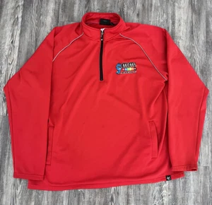 M&M's Racing 1/4 Zip Activewear Top Logo Red Size XL I2 - Picture 1 of 10