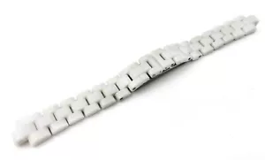 Correa/banda/pulsera de cerámica blanca de 19 mm con cierre se adapta a los relojes CHANEL J12 - Imagen 1 de 3