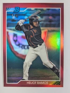 Bowman Heritage Chrome Heliot Ramos 2020 refractor rojo paralelo #D 1/5 - Imagen 1 de 3