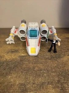 Playskool Star Wars Eroi Galattici Luke Skywalker Jedi X-Wing veicolo + personaggio - Foto 1 di 5