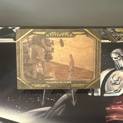 2024 Star Wars Masterwork BTS-3 the scavenger Behind The Scenes WOOD SSP 10 /10 - Image 1 of 2