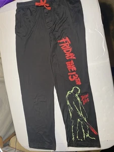 Pantalones de dormir Friday The 13th Jason grandes para hombre nuevos sin etiquetas - Imagen 1 de 5