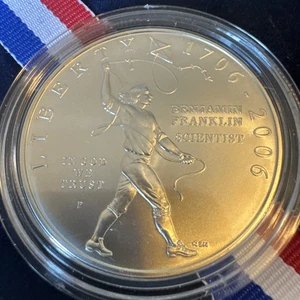 2006 Benjamin Franklin Commemorative Coin Program~"Founding Father" Silver Proof - Bild 1 von 3