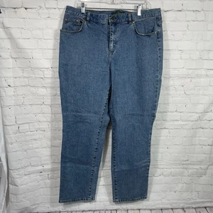 Lauren Ralph Lauren Lauren Jeans Co. Straight Leg Blue Jeans Size 14W - Picture 1 of 7