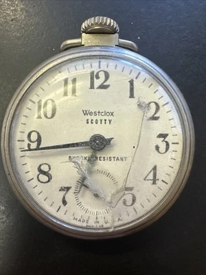West lock Scotty Pocket Watch USA Made Vtg - Image 1 of 3