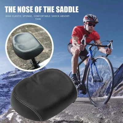 Cojín Culo Grande Bicicleta Asientos Cómodos Sillín Sin Nariz Almohadilla de PU Asiento de Bicicleta Foto 1 de 4