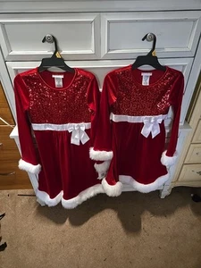 Bonnie Jean Sequin Bodice Christmas Dress Size 14 Girls - Picture 1 of 3