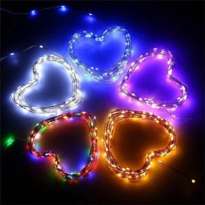 LED Solar Power Fairy Lights String Garden Outdoor Party Christmas Lamp lights - Image 1 of 4