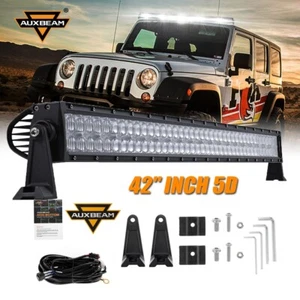 Barra de luz LED Auxbeam 42" 240W 5D punto de inundación de lente para Nissan Rogue 2021-2023 - Imagen 1 de 12