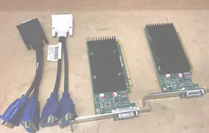 2x Dell Nvidia NVS 300 512MB DDR3 PCIe DMS-59 Full Video Card 4M1WV - 4x LCDs - Picture 1 of 5