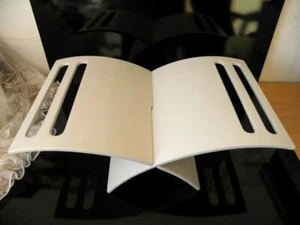 Buchablage Kochbuchablage Kitchen Bücher ablegen Holz weiss - Picture 1 of 5