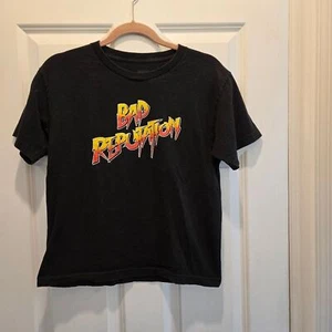 WWE Bad Reputation Tee Youth L Rowdy Rhonda Rousey Black T Shirt Graphic Cotton - Picture 1 of 6