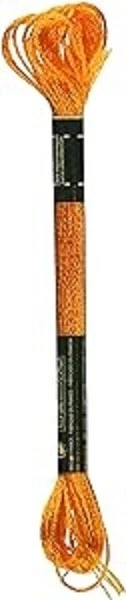 DMC Satin Floss (rayon), cross stitch #S741 Medium Tangerine - Image 1 of 1