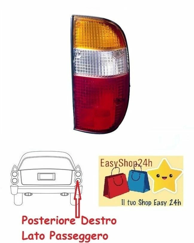 Feu Arriere Droite Pour Ford Ranger e Pick Up 2002 2005 Phare Lumiere Neuf - Photo 1/1