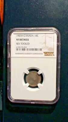 1903H Canada Ten Cents NGC VF SILVER 10C Coin PRICED TO SELL QUICKLY!  - Image 1 of 4