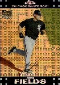 2007 Topps Chrome X-Fractors Chicago White Sox Baseball Card #308 Josh Fields