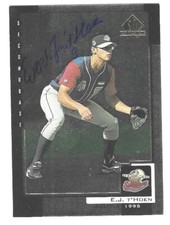 E.J. T'HOEN 2000 UPPER DECK SP AUTOGRAPHED SIGNED # 12 ANAHEIM ANGELS