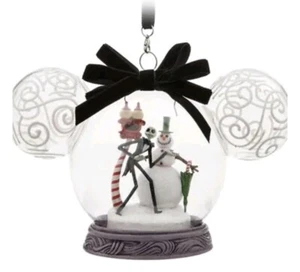 Disney Jack Skellington Nightmare Before Christmas Skizzenbuch Glas Ornament Neu im Karton - Bild 1 von 3