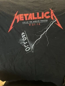RARE Metallica At The Apollo T-shirt Pre-Owned-Large - Picture 1 of 2