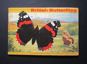 BROOKE BOND OFFICIAL 1963 ALBUM & FULL SET OF 50 TEA CARDS   BRITISH BUTTERFLIES
