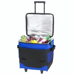 Picnic At Ascot 100 Quarts Picnic Tote Bag Cooler with wheels in Royal Blue - Picture 1 of 5